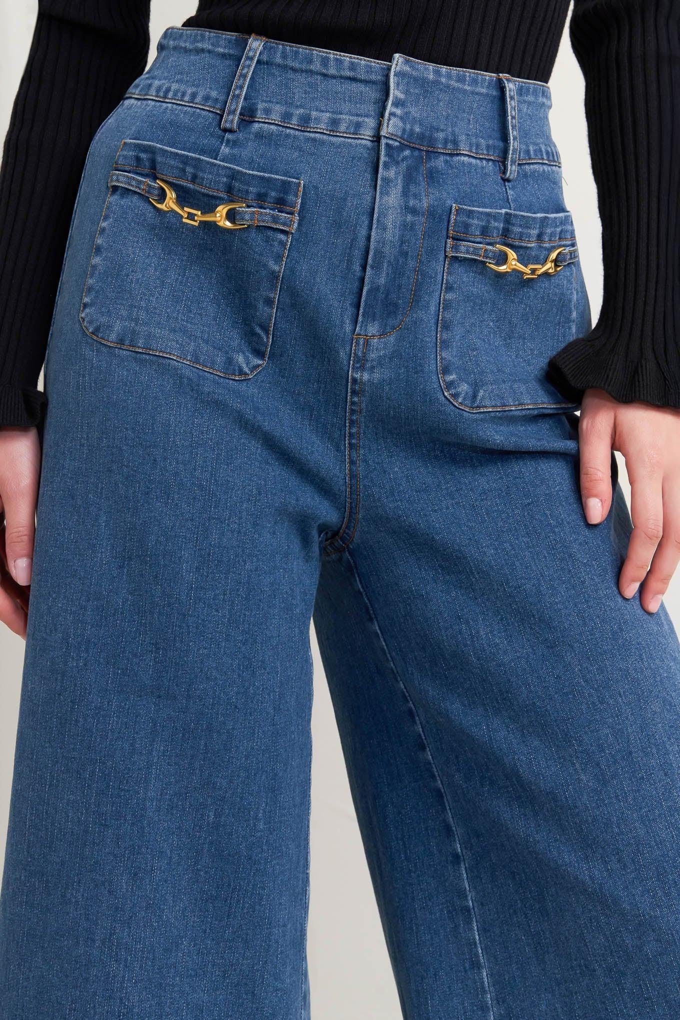 Timeless Blue Denim Pants