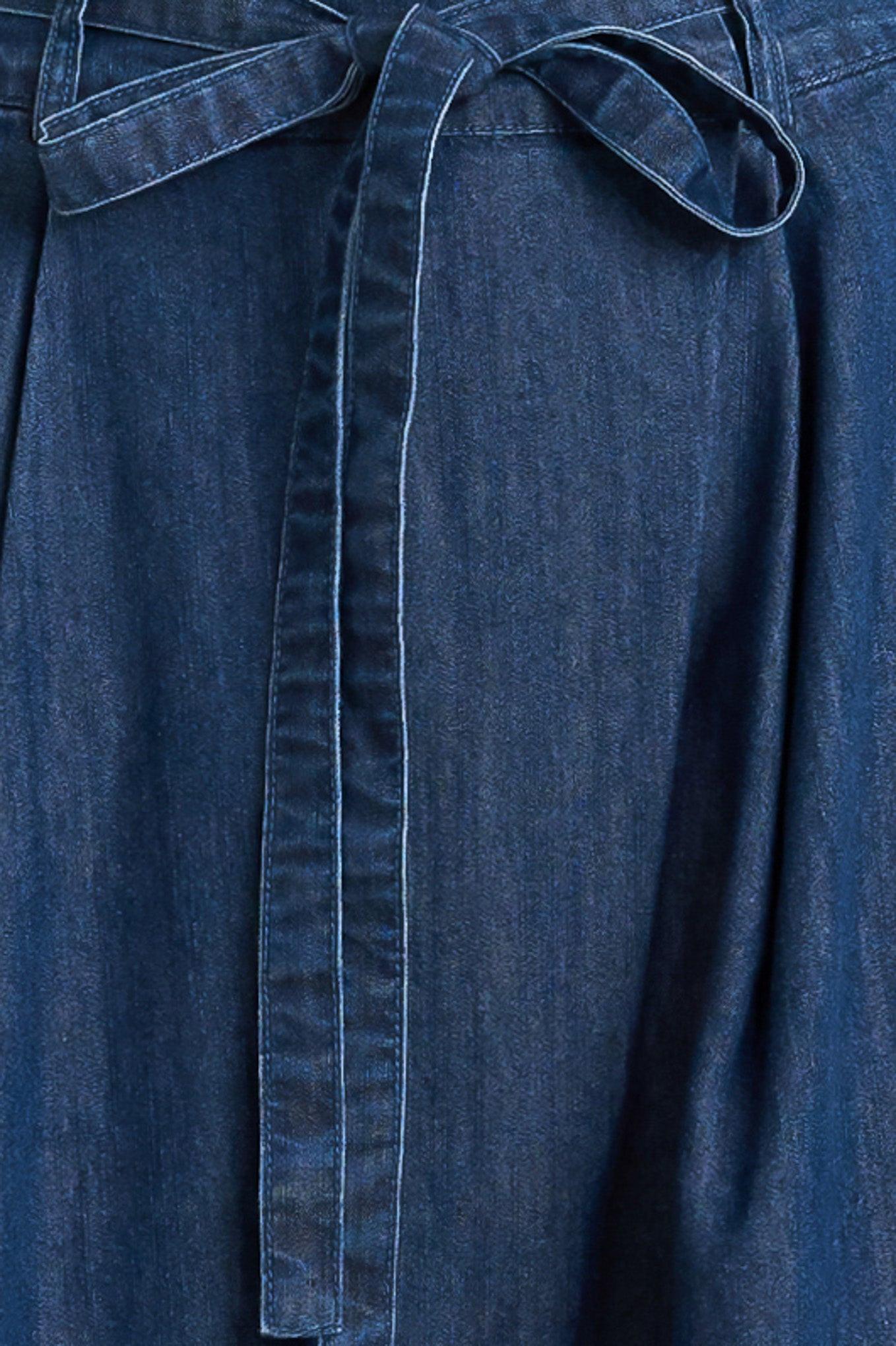 Relaxed Tailored Denim Loose Fitting Pants
