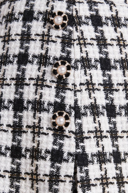 Mona Check Tweed Skort