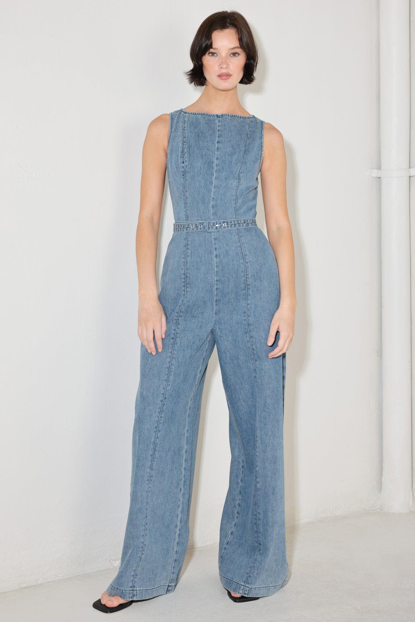 Elevated Edge Denim Jumpsuit
