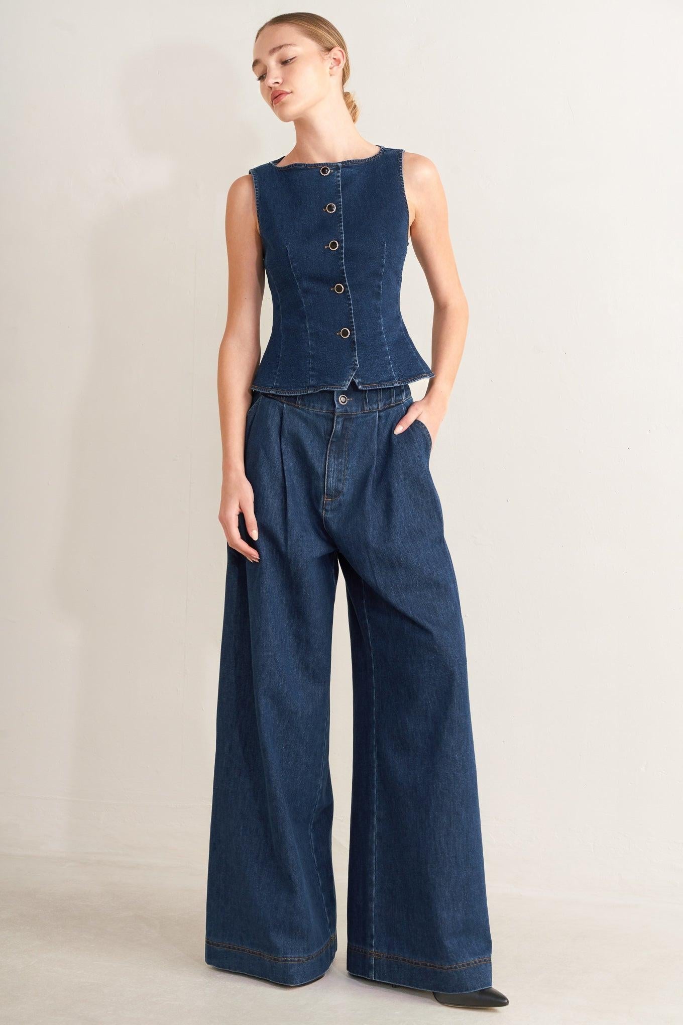 Ocean Drive Wide Denim Pants