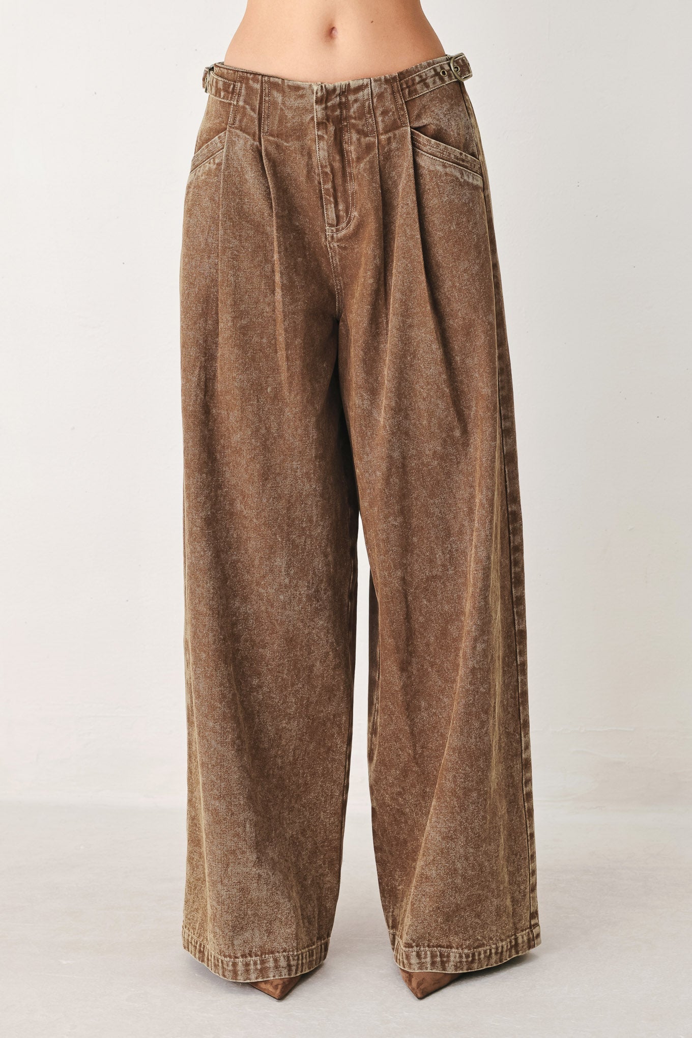 Vintage Brown Denim Pants