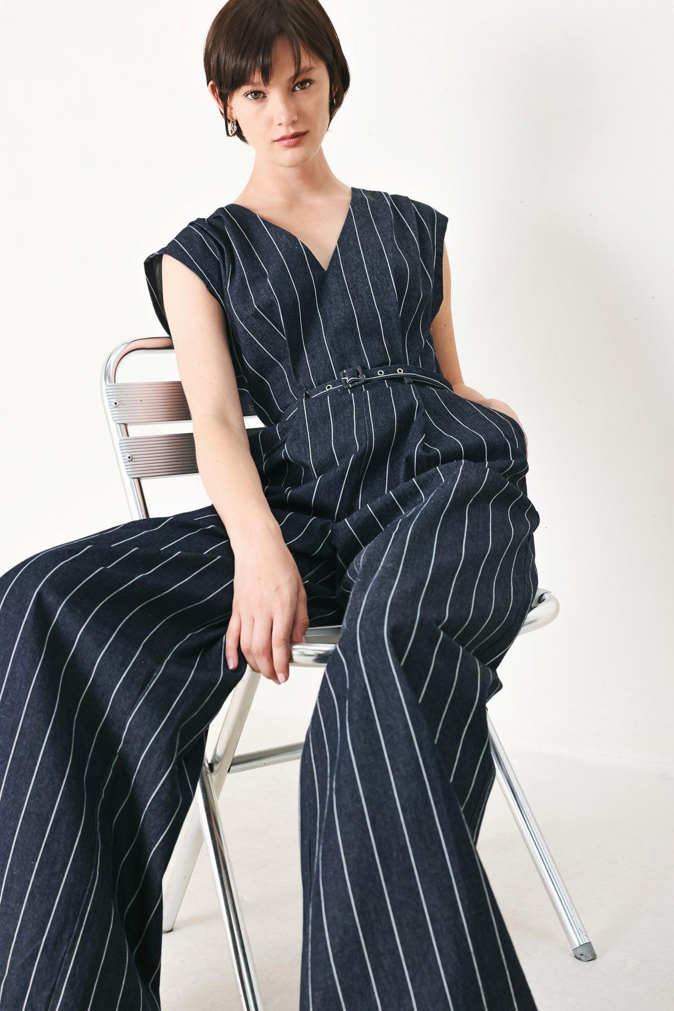 Soft Line Romance Woven Jumpsuit