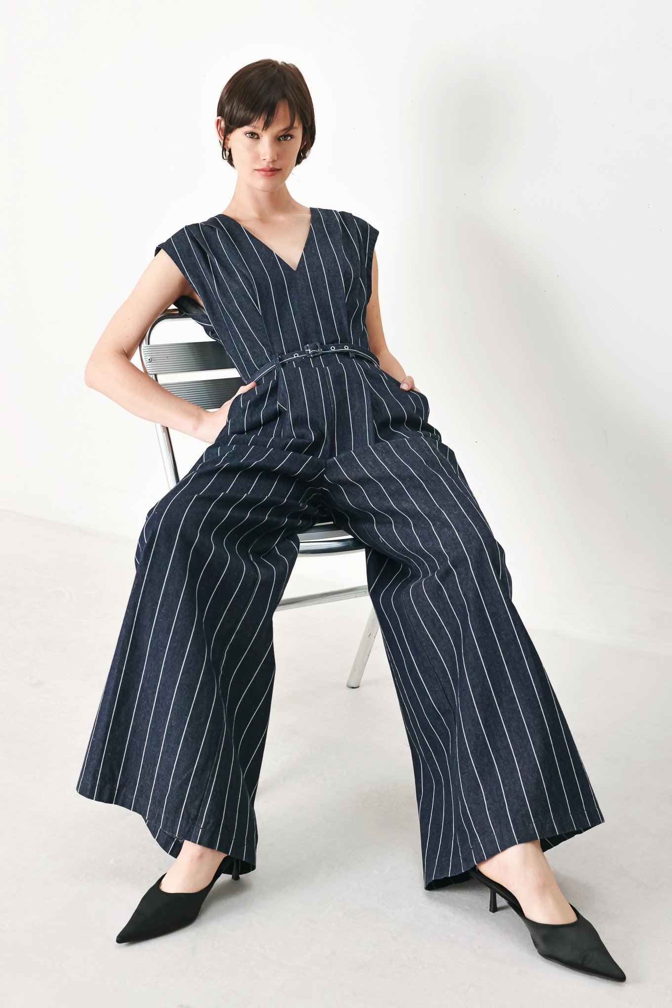 Soft Line Romance Woven Jumpsuit