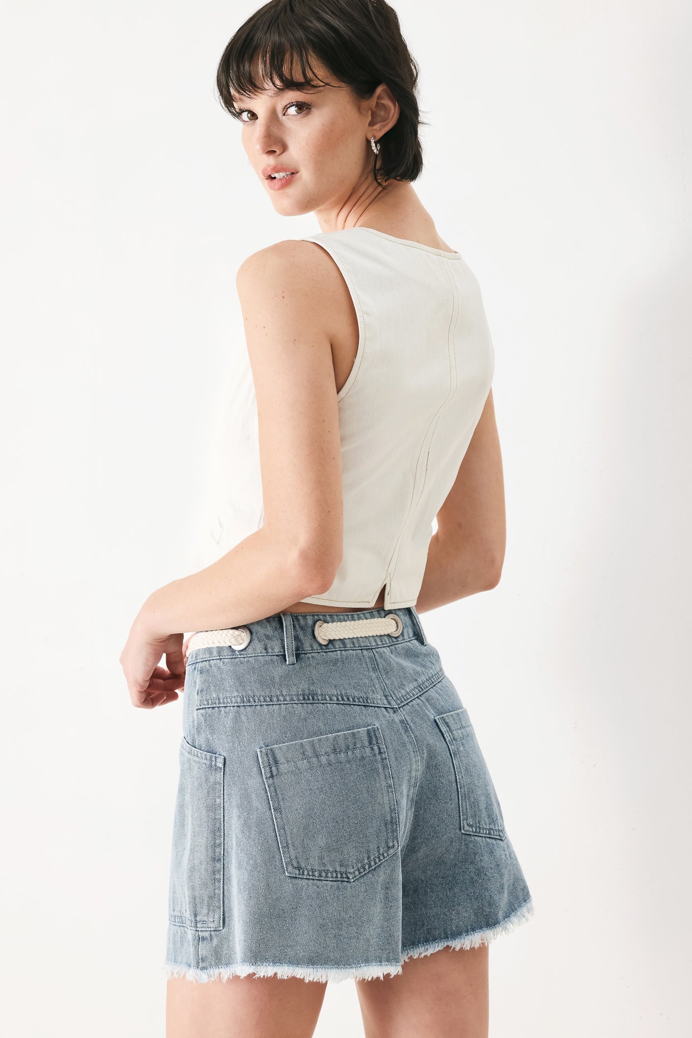 Beach Day Denim Shorts