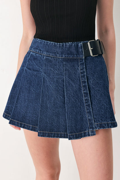 Off Duty Denim Skort