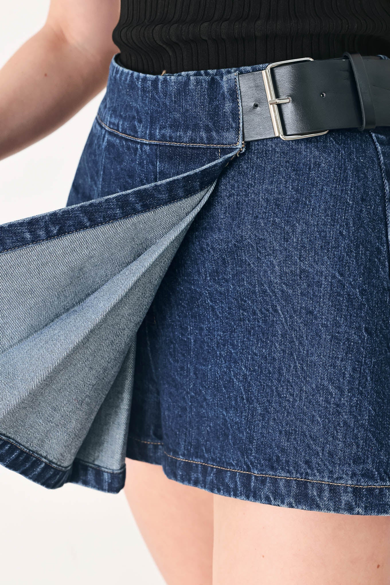 Off Duty Denim Skort