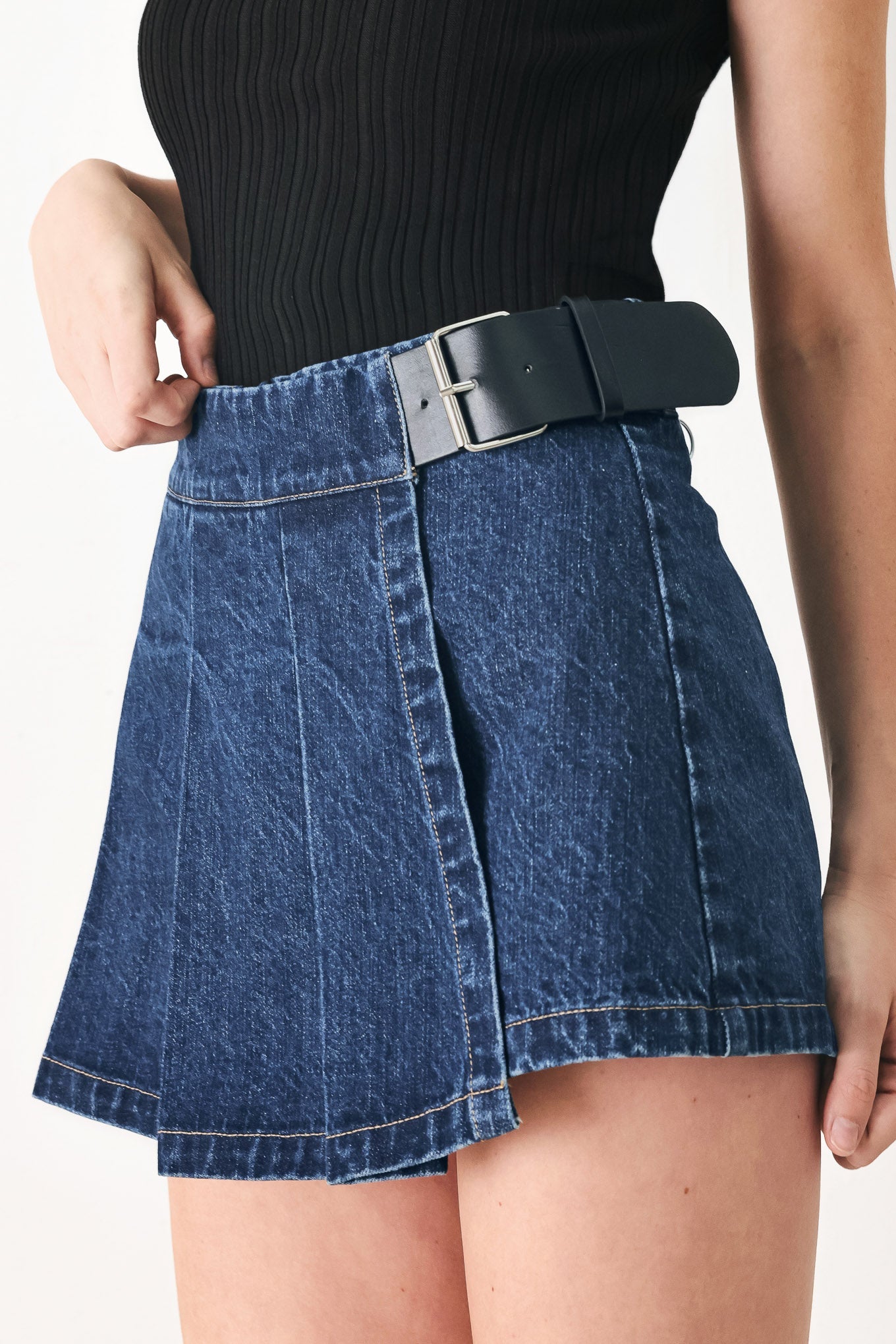 Off Duty Denim Skort