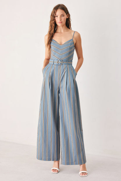 Hampton Stripe Woven Jumpsuit