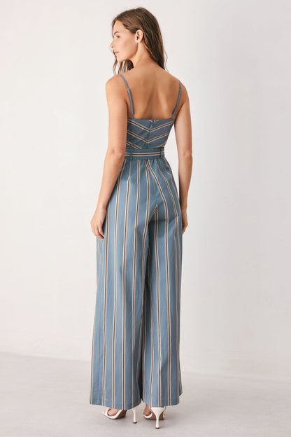 Hampton Stripe Woven Jumpsuit