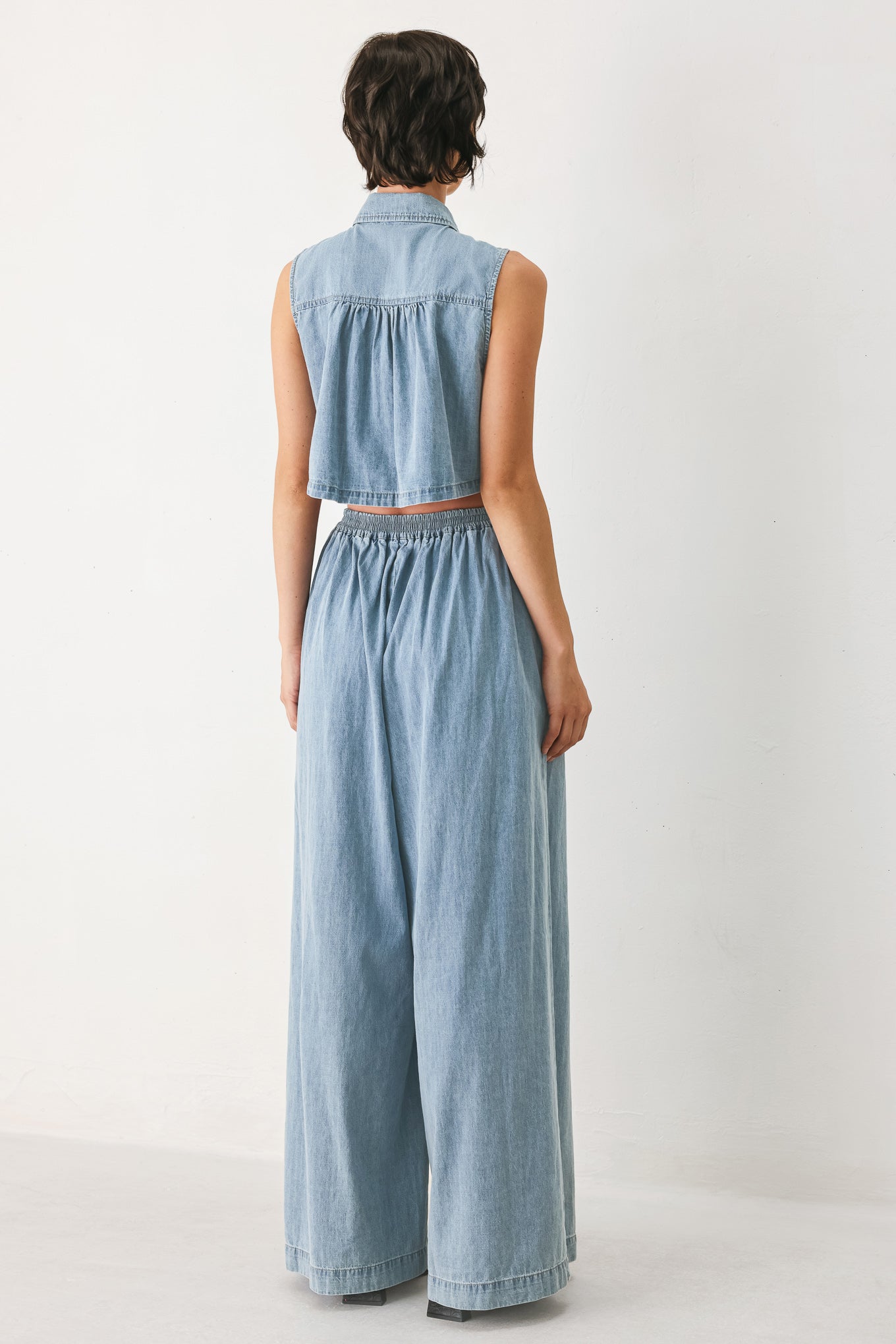 Ocean Air Denim Jumpsuit