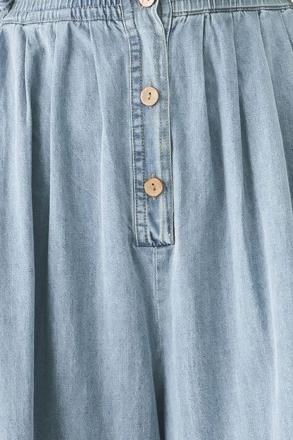 Ocean Air Denim Jumpsuit