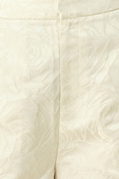 Marzipan Floral Woven Jacquard Shorts