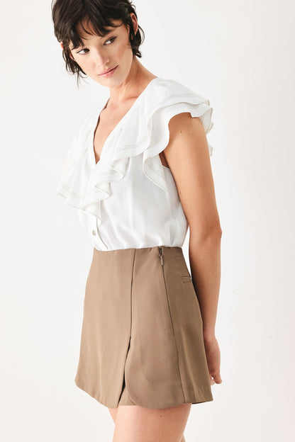 Lovely Afternoon Woven Skort