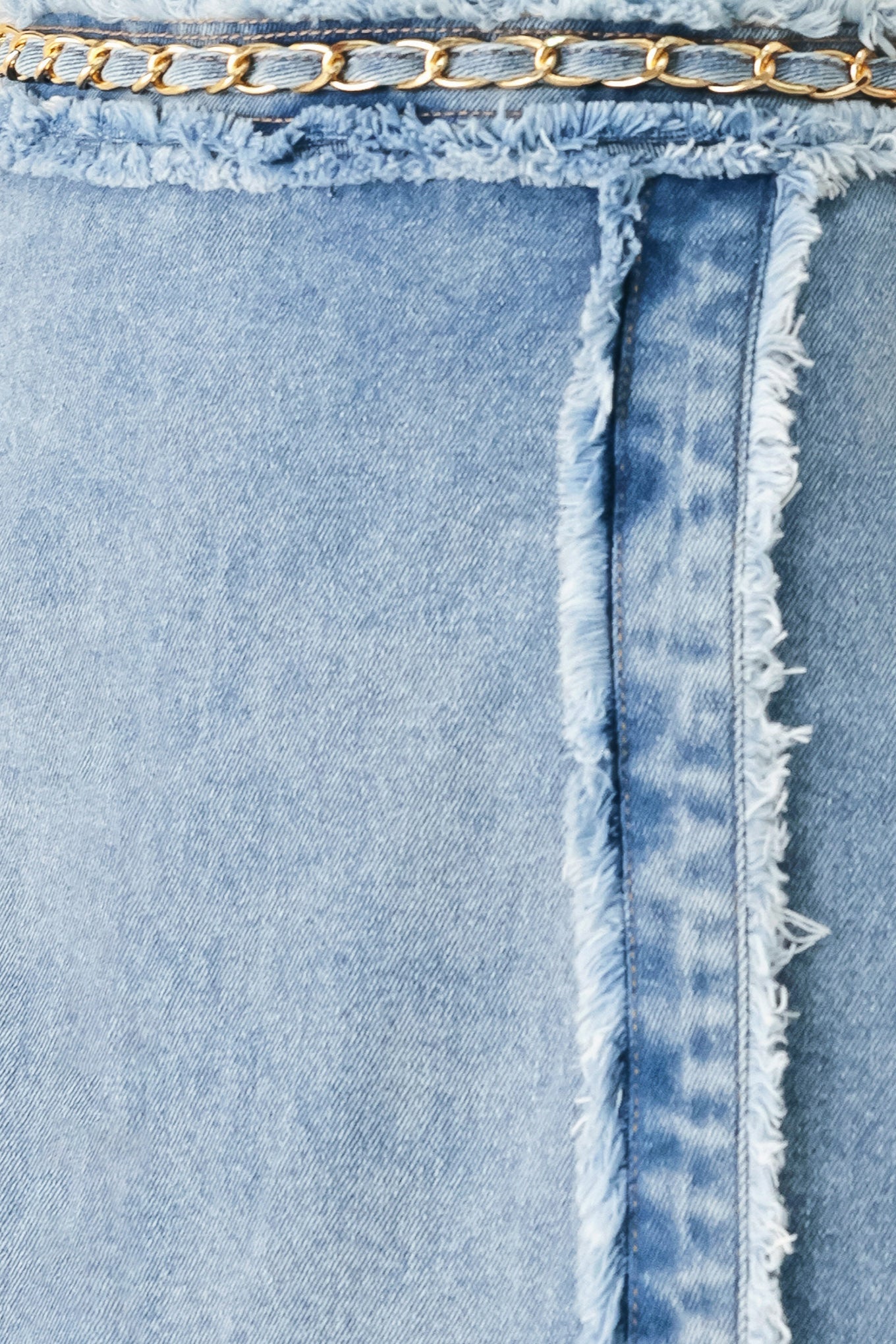 Skyward Linked Denim Crop Skort