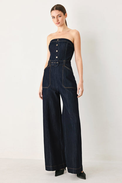 It Girl Denim Jumpsuit