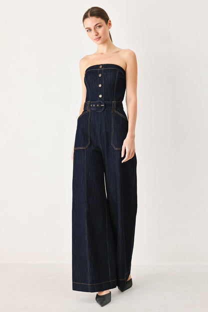 It Girl Denim Jumpsuit