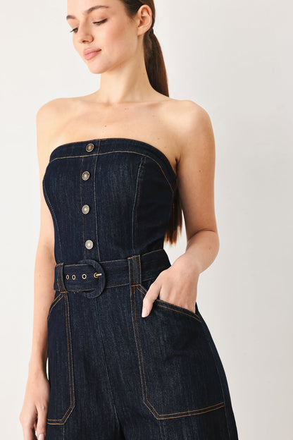It Girl Denim Jumpsuit