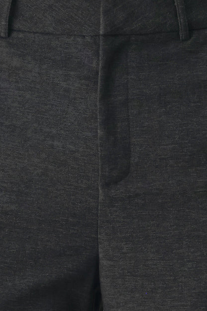 Command Noir Black Button-hem Flare Pants
