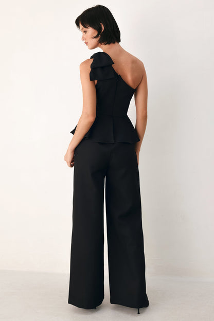 All Eyes on You Bow Wide Leg Jumpsuit