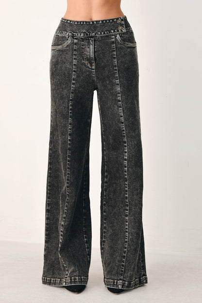 Downtown Edge Crossover Denim Pants