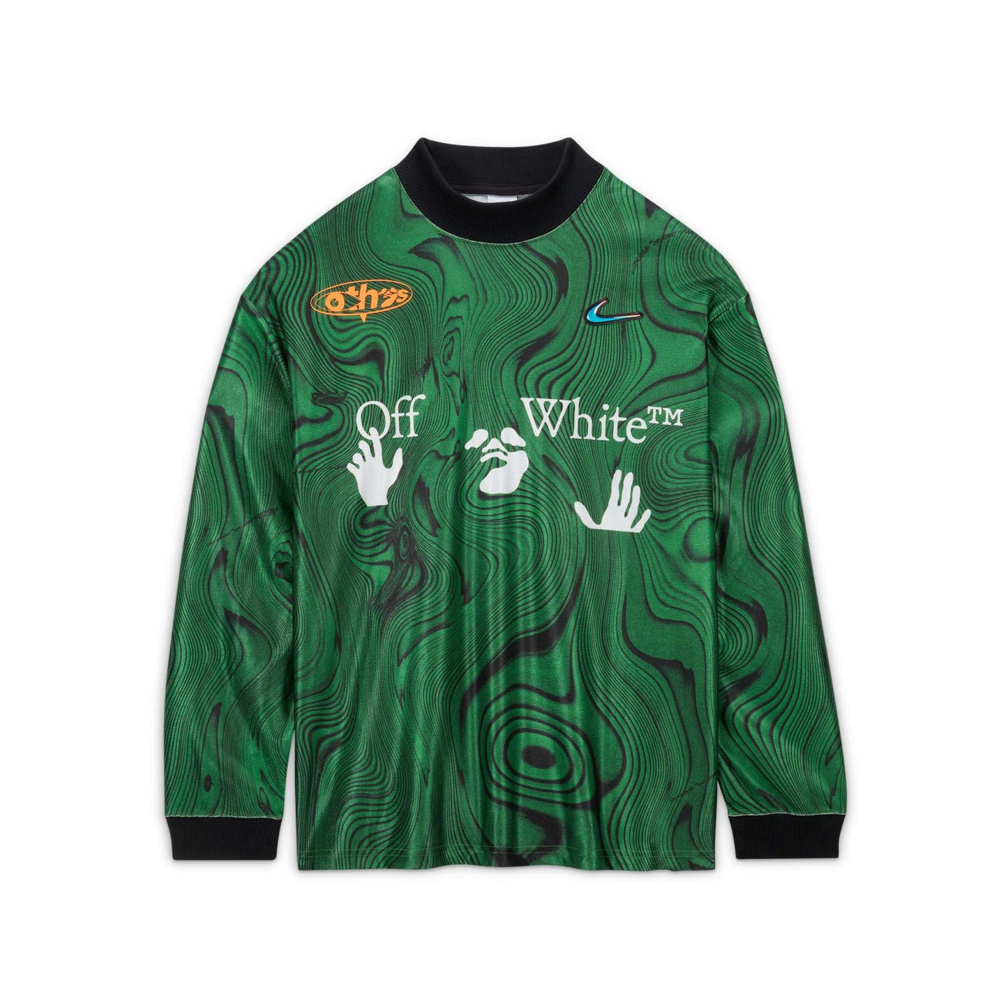 Nike Men's X Off-White Allover Print Jersey 'Kelly Green' Jerseys