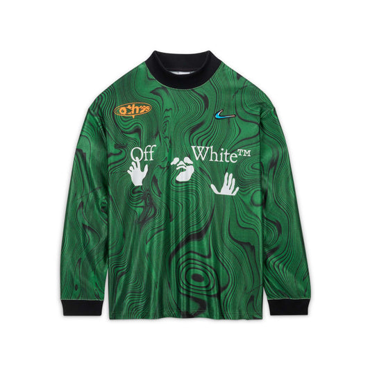 Nike Men's X Off-White Allover Print Jersey 'Kelly Green' Jerseys