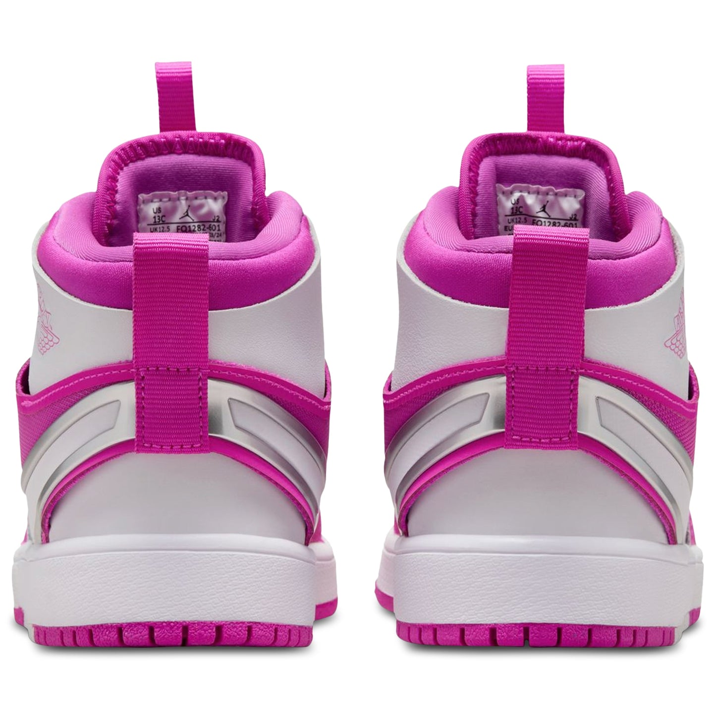 [fq1282-601] Preschool Air Jordan Retro 1 Mid Rm Easyon 'fire Pink White'