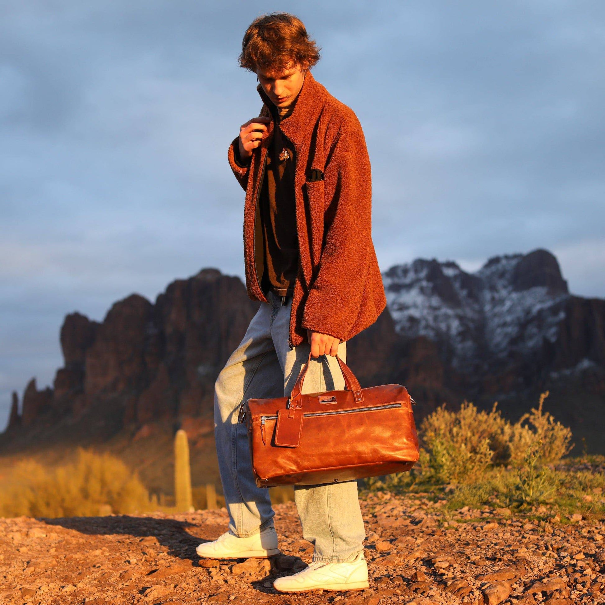 Luxury Leather Duffel Bag - Lifetime Leather Co