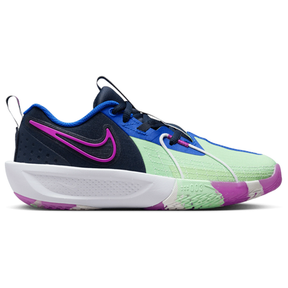 Nike Grade School GT Cut 3 SE - Obsidian/Vapor Green/Royal Violet