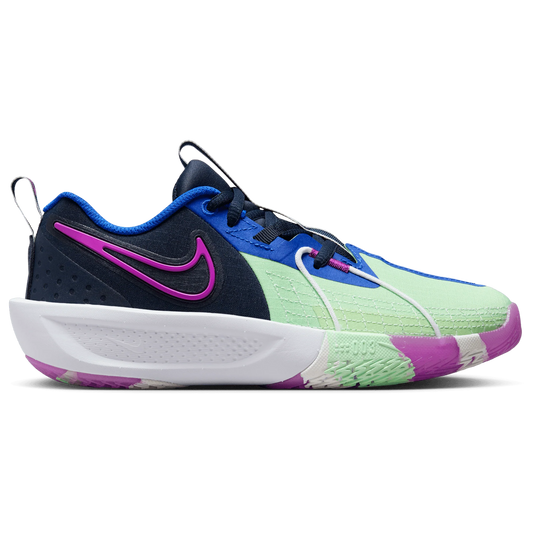 Nike Grade School GT Cut 3 SE - Obsidian/Vapor Green/Royal Violet