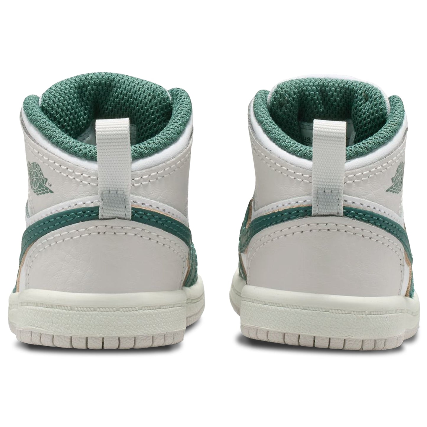 [fq8086-103] Toddlers Air Jordan Retro 1 Mid Se 'white Sail Neutral Grey Oxidized Green'