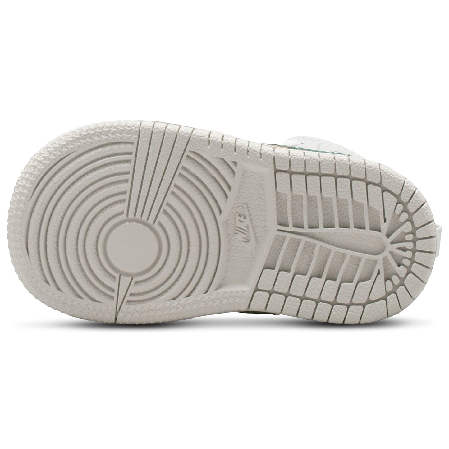 [fq8086-103] Toddlers Air Jordan Retro 1 Mid Se 'white Sail Neutral Grey Oxidized Green'