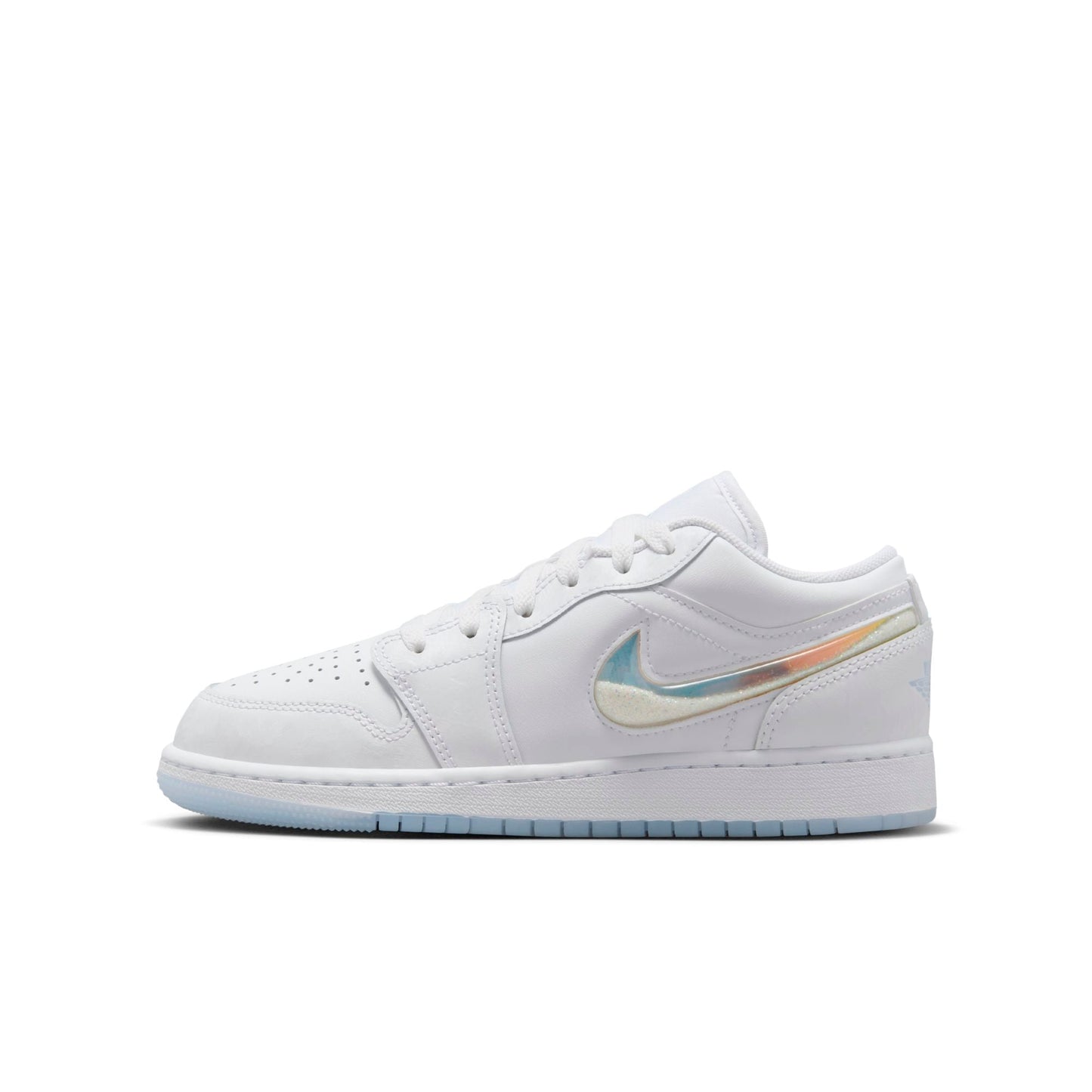 Grade School Air Jordan Retro 1 Low Se 'Glitter Swooshes' (Gs)