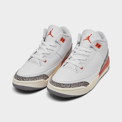 [FQ9174-121] PRESCHOOL AIR JORDAN RETRO 3 PS 'GEORGIA PEACH'