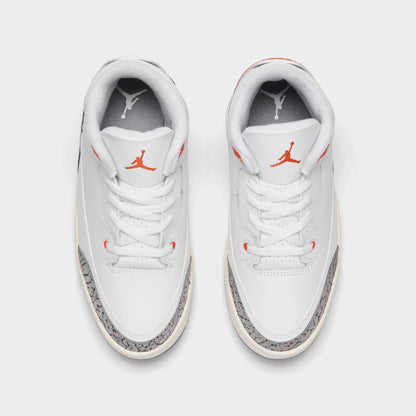 [FQ9174-121] PRESCHOOL AIR JORDAN RETRO 3 PS 'GEORGIA PEACH'