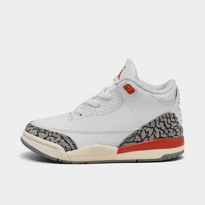 [fq9175-121] Toddlers Air Jordan Retro 3 'georgia Peach (td)