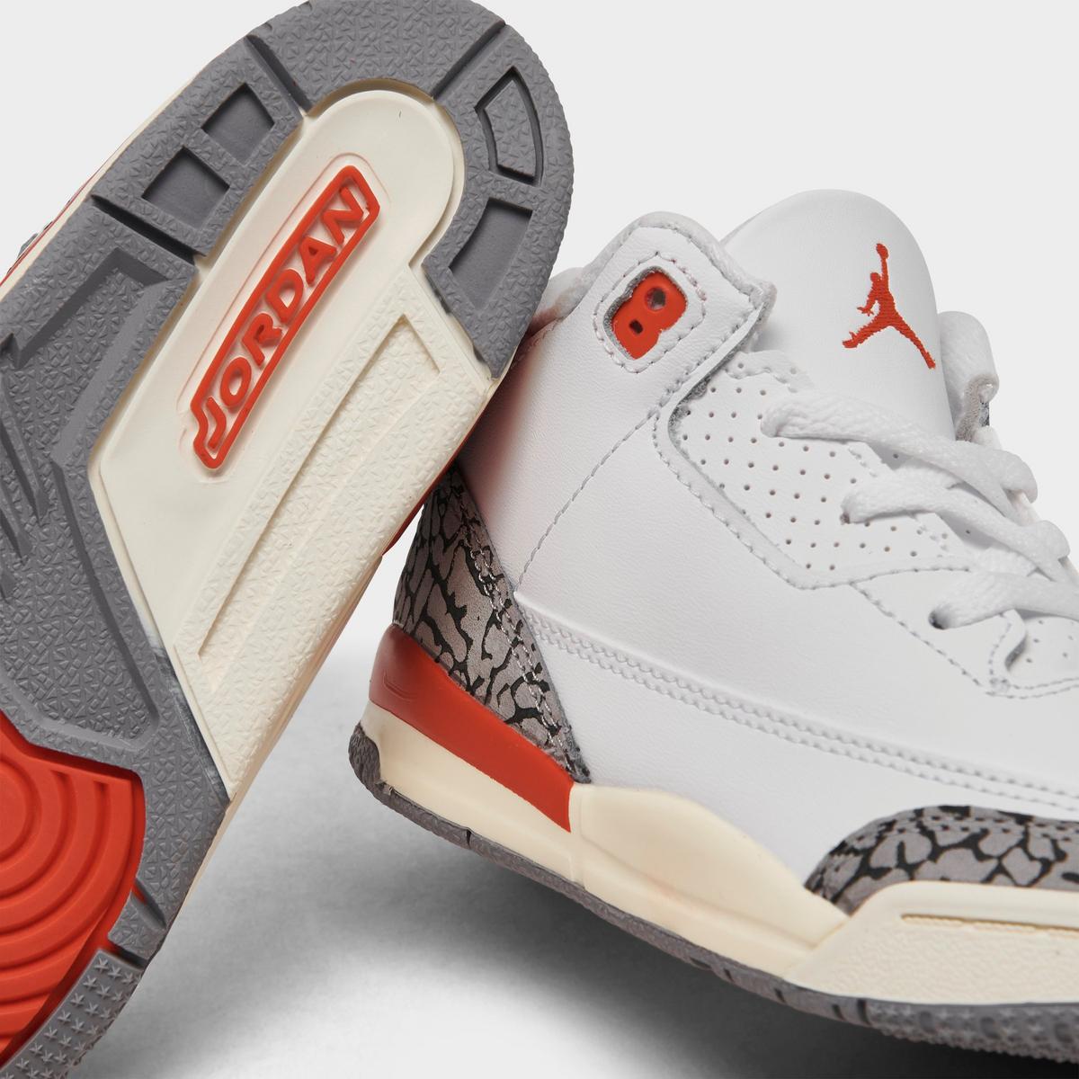 [fq9175-121] Toddlers Air Jordan Retro 3 'georgia Peach (td)