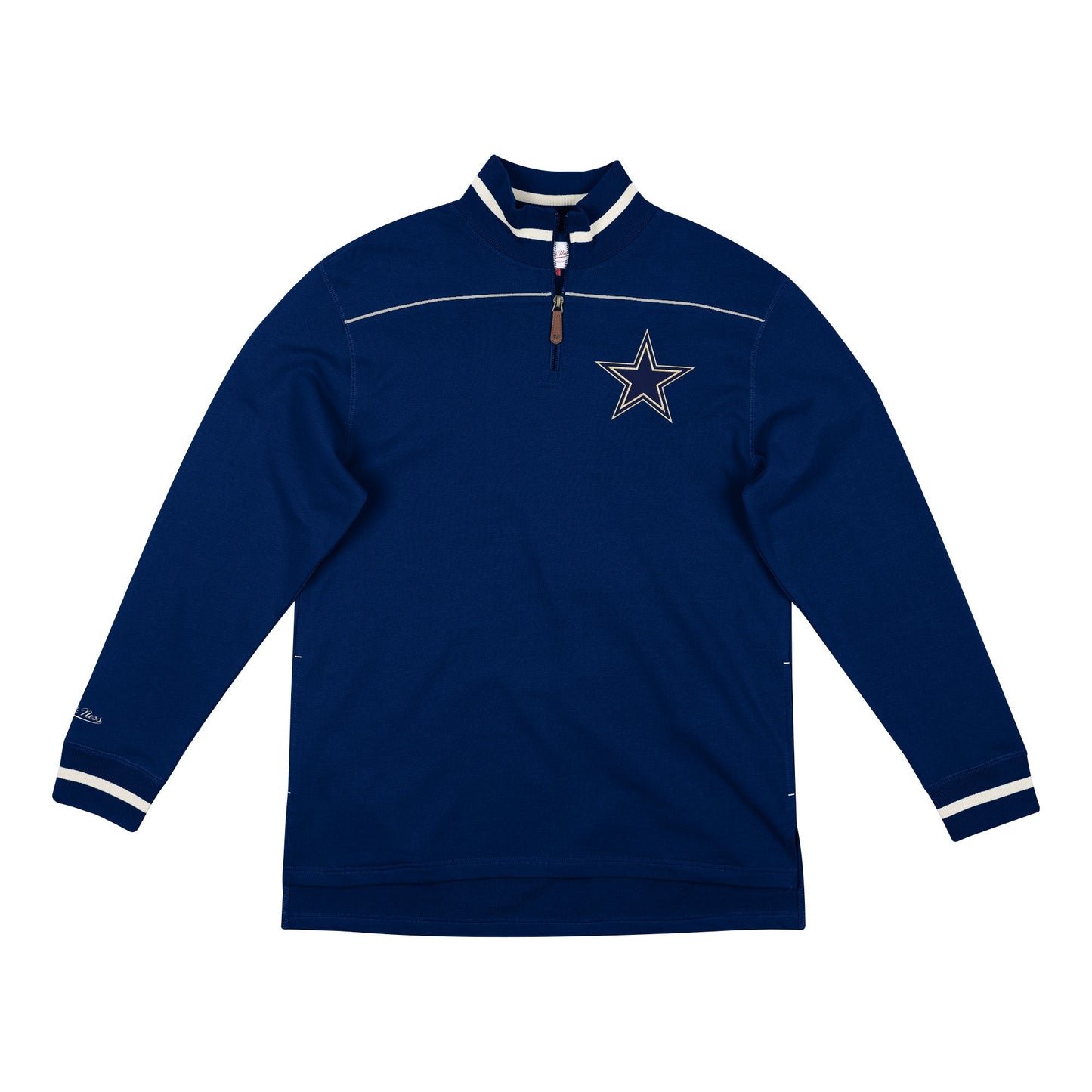 Mitchell & Ness Men's NFL Team Issued French Terry 1/4 Zip Dallas Cowboys