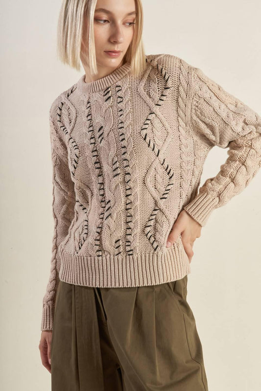 Little Bit in Love Sweater Knit Top