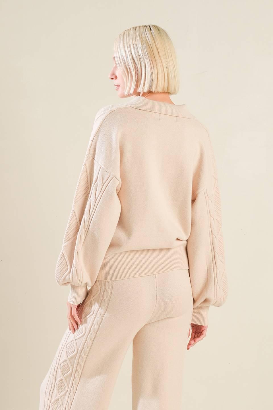 Hold Your Gaze Sweater Knit Top