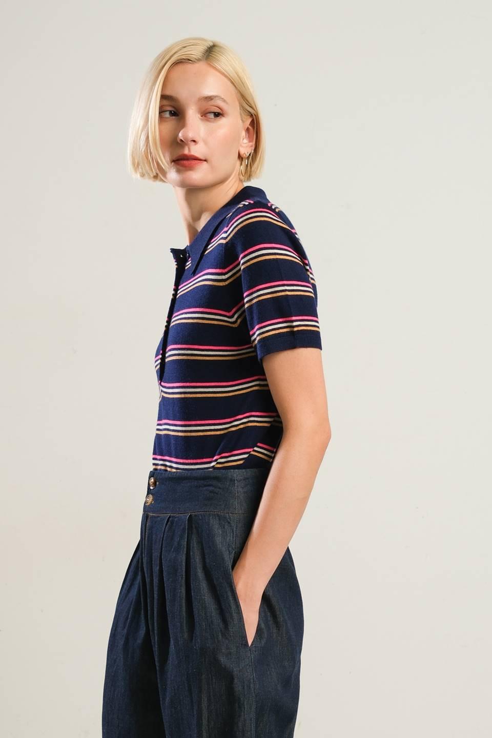 Pretty in Paradise Polo Top
