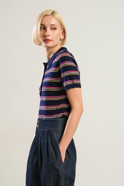 Pretty in Paradise Polo Top
