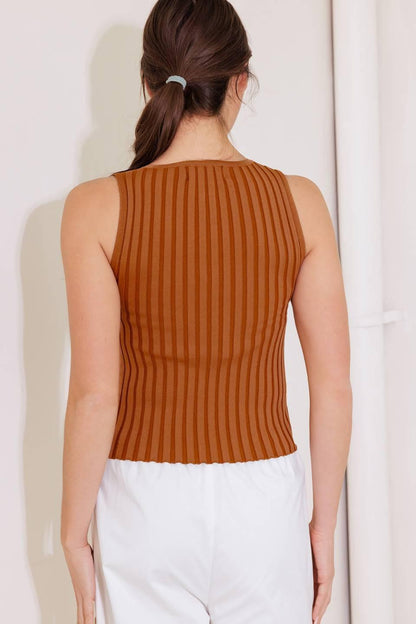 When on Door Opens Sweater Knit Top