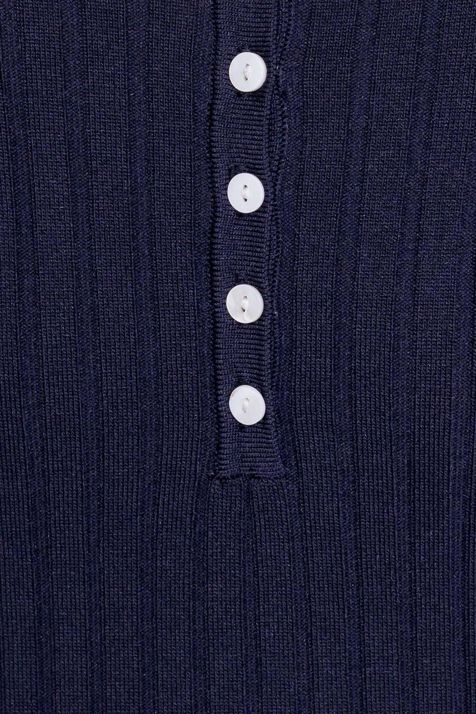 So Magnetic Navy Sweater Midi Dress