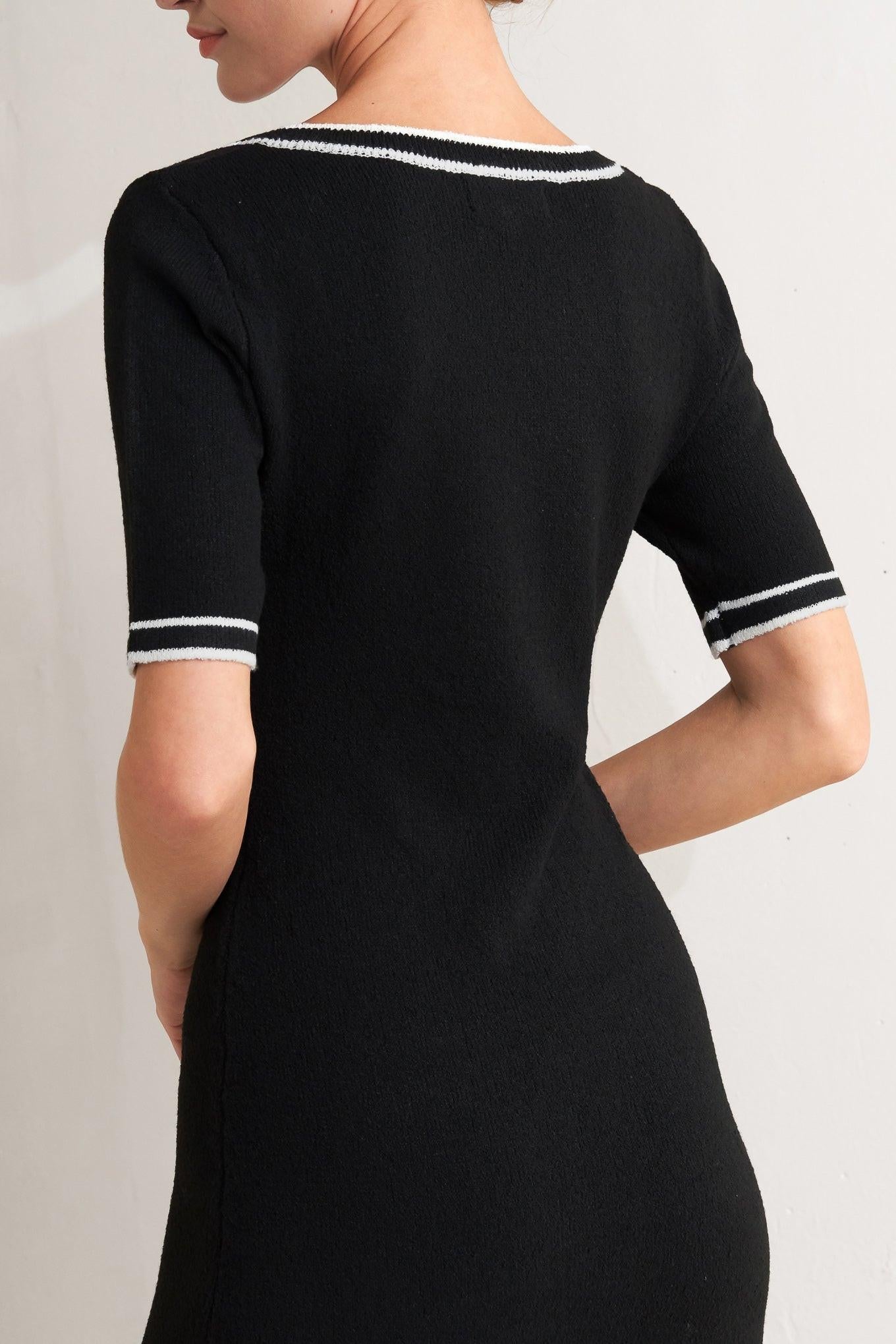 Modern Classic Sweater Knit Midi Dress