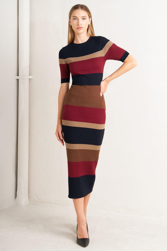slim fit dress slacks Threaded Pear Hallie High Waist Midi PLUS Dress – Zulily