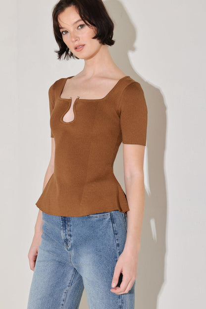 Golden Glow Moment Sweater Top
