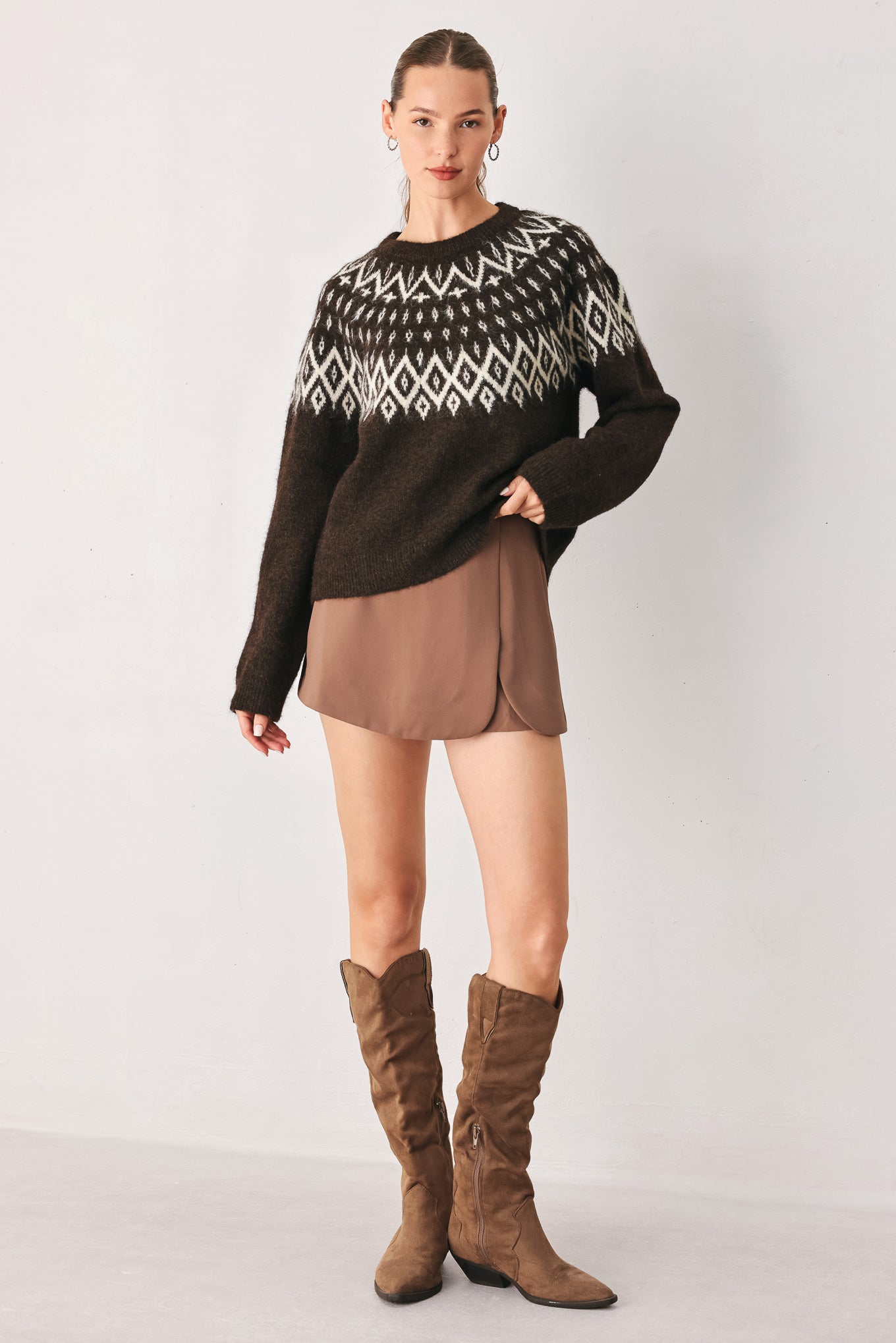 Cabin Light Serenade Sweater Knit Pullover Top
