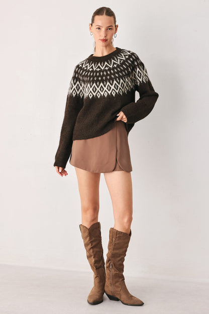 Cabin Light Serenade Sweater Knit Pullover Top
